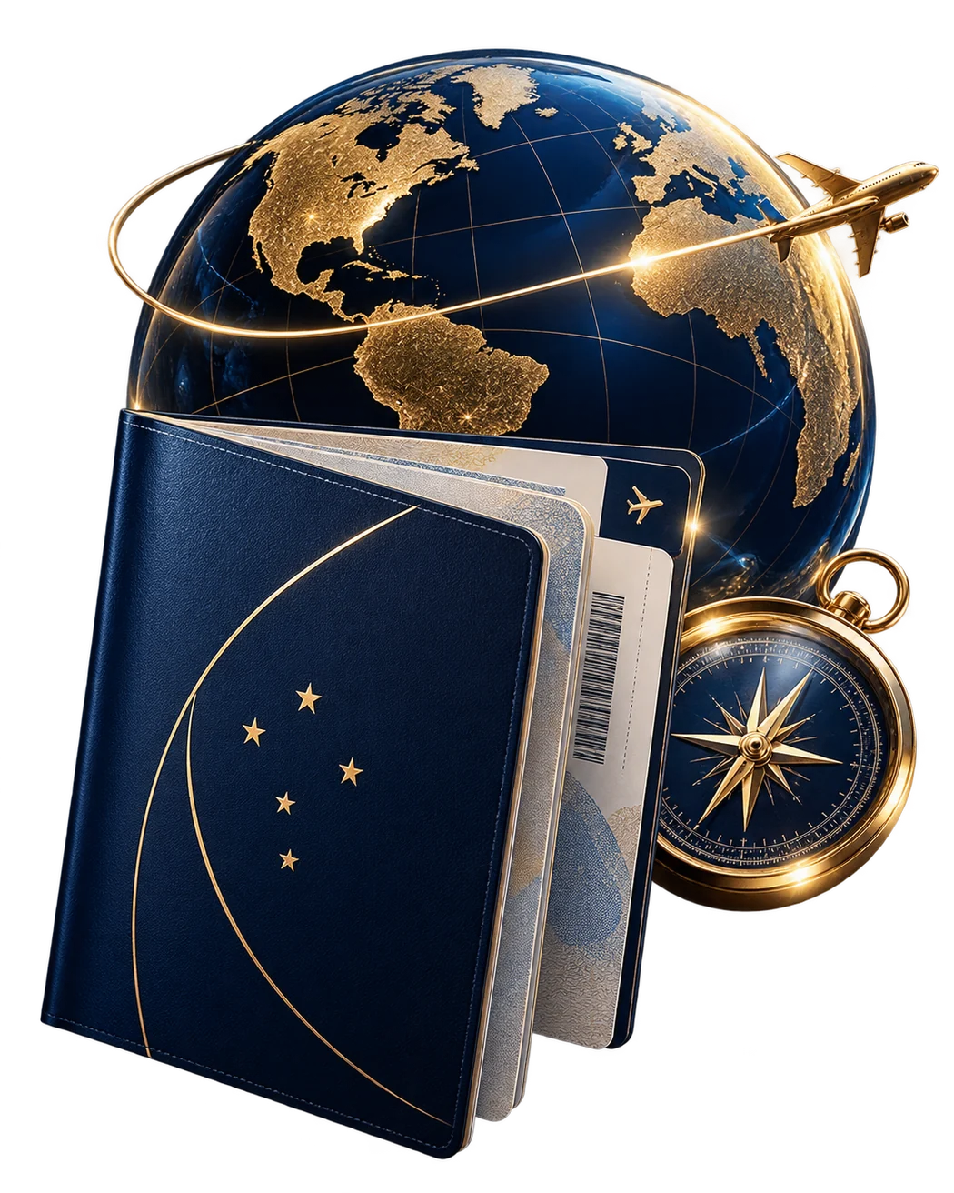 Passaporte Visionário aberto para o mundo
